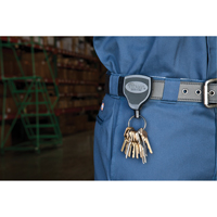 Super48™ Key Chains, Polycarbonate, 48" Cable, Belt Clip Attachment TLZ008 | Industrial Sales