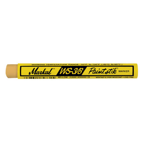 WS-3/8 Paintstik&reg; Paint Marker, Solid Stick, Yellow Industrial Sales