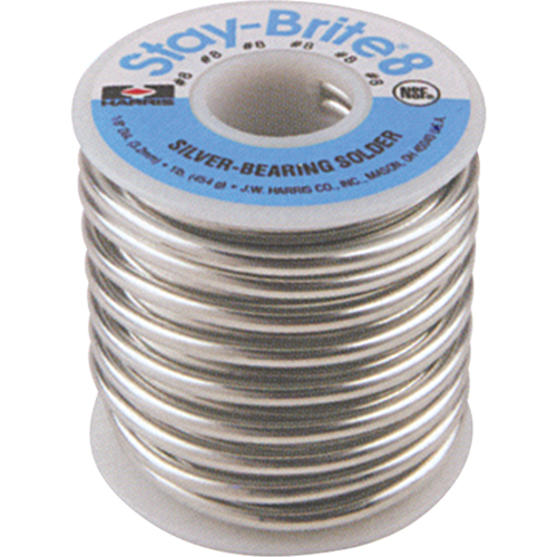 M&eacute;tal d'apport Stay-Brite 8, Sans plomb, 94 % d'&eacute;tain, 6 % d'argent, &acirc;me Plein, dia. 0,0625" Industrial Sales