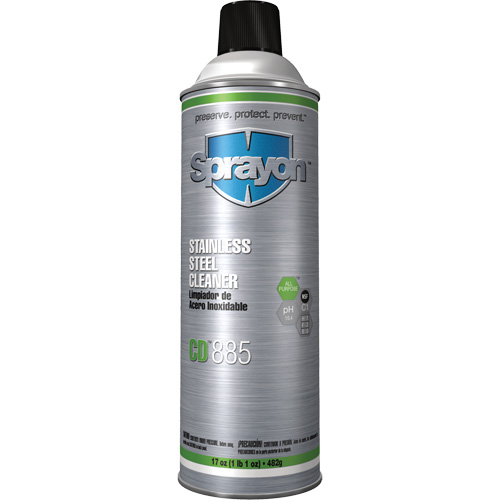 Nettoyant pour acier inoxydable CD885, 20 oz, Canette a&eacute;rosol Industrial Sales