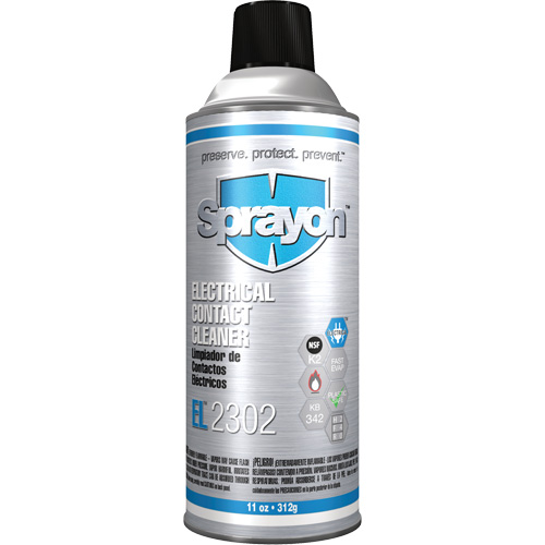 Nettoyant pour contacts &eacute;lectriques EL2302, Canette a&eacute;rosol Industrial Sales