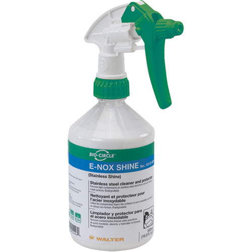 E-Nox Shine Stainless Steel Cleaner & Protector, 500 ml, Trigger Bottle Industrial Sales