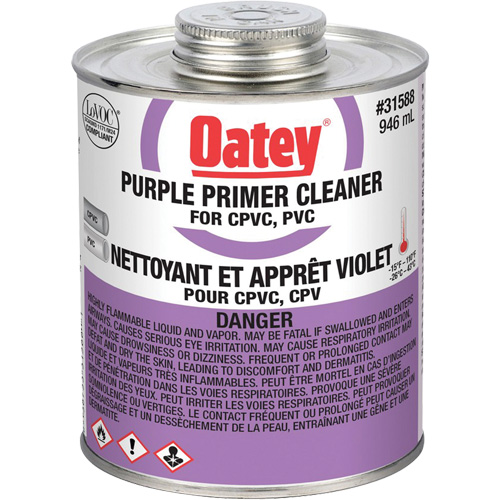Purple Primer/Cleaner, 946 ml, Brush Top Can Industrial Sales