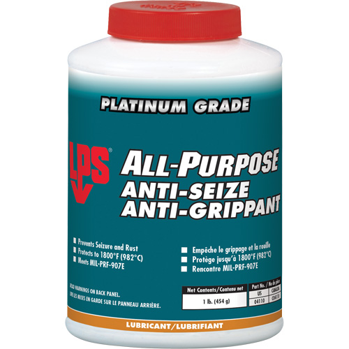 All-Purpose Anti-Seize, 1 lbs., Bottle, 1800°F (982°C) Max. Temp Industrial Sales