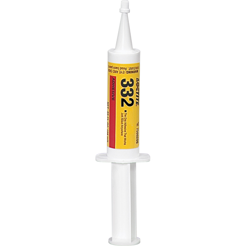 Structural Adhesive 332 Severe Environment , 623 g., Syringe, Amber Industrial Sales