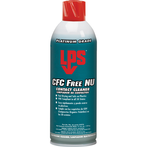 Nettoyant pour contacts NU LVC sans CFC, Canette a&eacute;rosol Industrial Sales