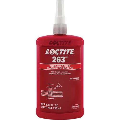 Compos&eacute; de blocage 263 s&eacute;chage rapide, Rouge, &eacute;lev&eacute;, 250 ml, Bouteille Industrial Sales