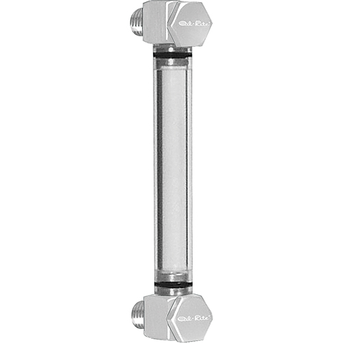 Round Nylon Liquid Level Gauge, Threaded, 7" L, 205°F (96.11° C) Industrial Sales