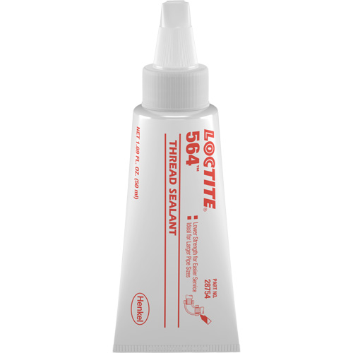 Produit d'&eacute;tanch&eacute;it&eacute; pour raccords filet&eacute;s 564, Tube, 50 ml, -53.9° C - 572° C/-65° F - 300° F Industrial Sales