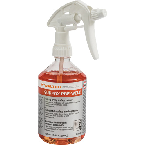 Surfox Pre-Weld, Bouteille &agrave; g&acirc;chette Industrial Sales