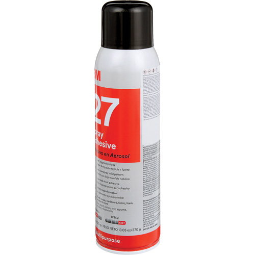 27 Multi-Purpose Spray Adhesive, Clear, Aerosol Can Industrial Sales