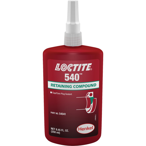 Compos&eacute; de retenue Loctite 540, 250 ml, Bouteille, Bleu Industrial Sales