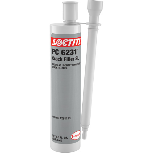 Loctite&reg; Fixmaster&reg; Crack Filler SL, 8.6 fl. oz., Dual Cartridge, Grey Industrial Sales