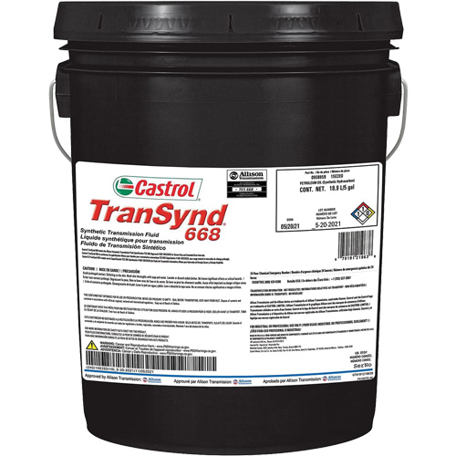 Liquide de transmission automatique enti&egrave;rement synth&eacute;tique TranSynd 668 Industrial Sales
