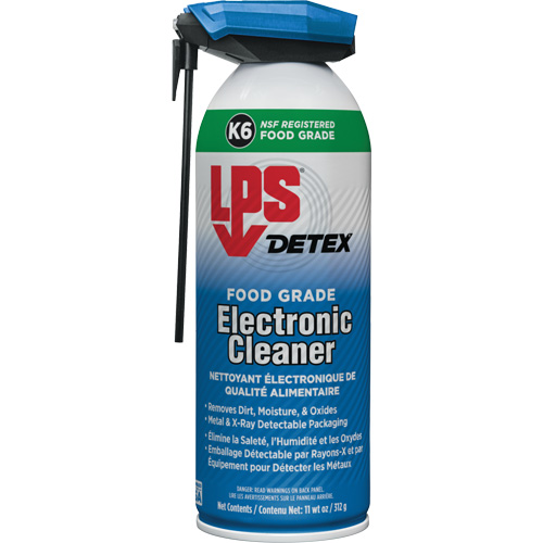 Nettoyant de dispositif &eacute;lectronique de qualit&eacute; alimentaire Detex, Canette a&eacute;rosol Industrial Sales