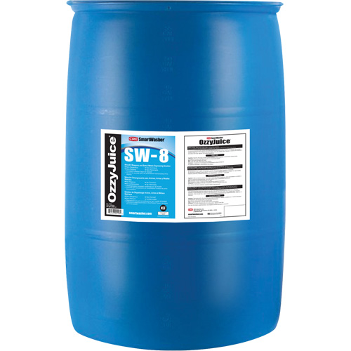 Produit d&eacute;graissant SmartWasher OzzyJuice SW-8 pour a&eacute;ronefs, armes et une s&eacute;lectin de m&eacute;taux, Baril Industrial Sales