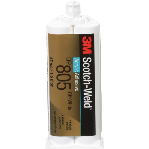Adh&eacute;sif acrylique Scotch-Weld, Deux composants, Cartouche double, 1,6 oz liq., Blanc cass&eacute; Industrial Sales