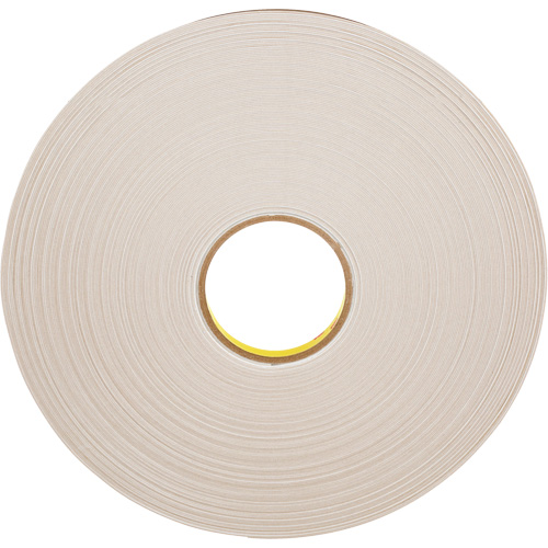 Double-Coated Foam Tape, 66 m (216') L x 12.7 mm (1/2") W, 31 mils, Polyethylene Industrial Sales