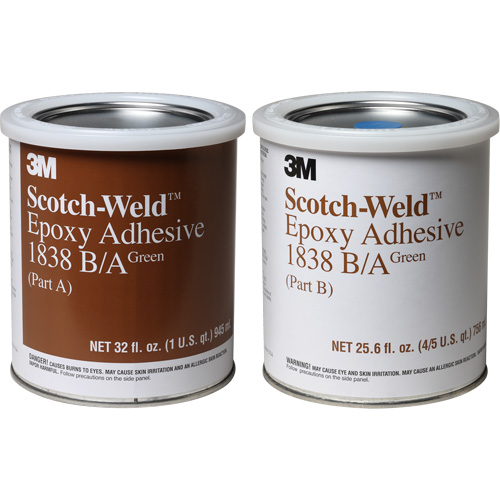 Adh&eacute;sif Scotch-Weld, 32 oz liq., Seau, Deux composants, Vert Industrial Sales
