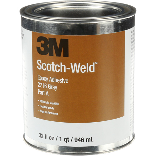Scotch-Weld Adhesive, 32 fl. oz., Kit, Two-Part, Grey Industrial Sales