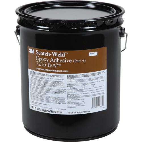 Scotch-Weld Adhesive, 5 gal., Pail, Two-Part, Grey Industrial Sales