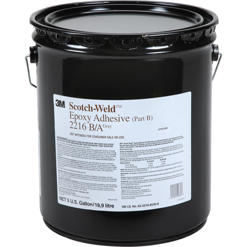 Scotch-Weld Adhesive, 5 gal., Pail, Two-Part, Grey Industrial Sales