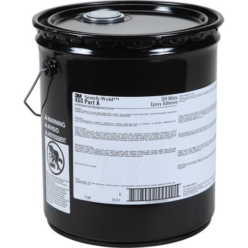 Adh&eacute;sif Scotch-Weld, 5 gal., Seau, Deux composants, Blanc cass&eacute; Industrial Sales