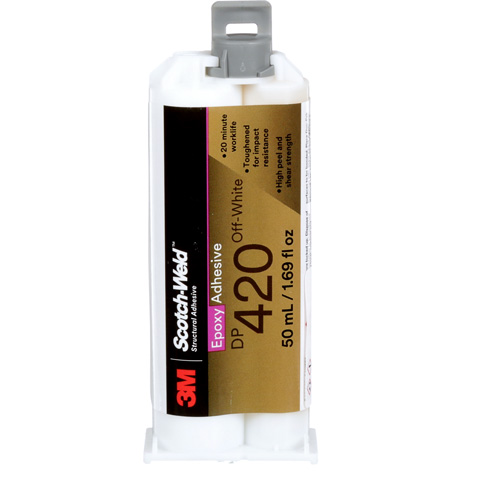 Adh&eacute;sif Scotch-Weld, 1,25 oz lq, Cartouche, Deux composants, Blanc cass&eacute; Industrial Sales