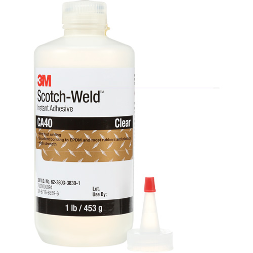 Adh&eacute;sif instantan&eacute; CA5 Scotch-Weld, Transparent, Bouteille, 1 lb Industrial Sales