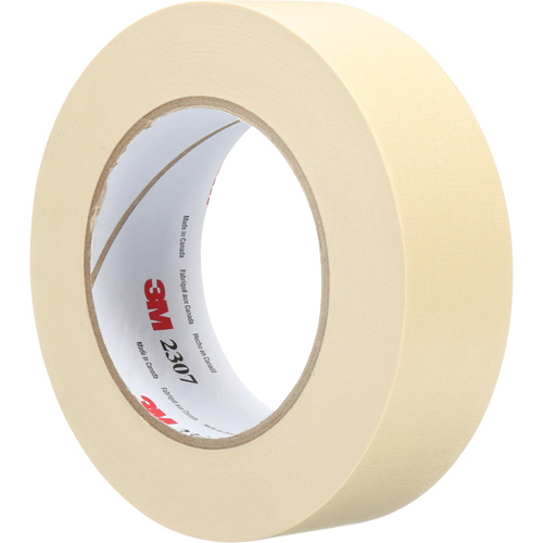 2307 Masking Tape, 36 mm (1-1/2") x 55 m (180'), Tan Industrial Sales