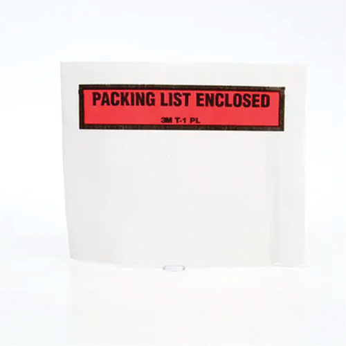 Pochette pour bordereau d'exp&eacute;dition, 5-1/2" lo x 4-1/2" la, Style Insertion par extr&eacute;mit&eacute; Industrial Sales