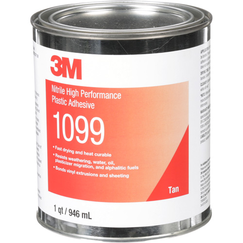 Plastic Adhesive, 946 ml, Can, Tan Industrial Sales
