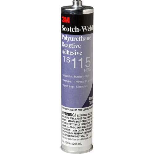 Scotch-Weld PUR Adhesive, 10 oz., Cartridge, Clear Industrial Sales