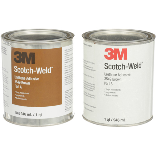 Adh&eacute;sif &agrave; base d'ur&eacute;thane 3549 Scotch-Weld, 64 oz liq., Canette, Brun Industrial Sales