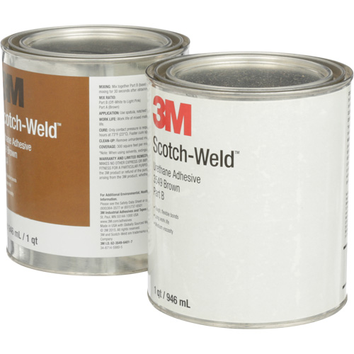 Adh&eacute;sif &agrave; base d'ur&eacute;thane 3549 Scotch-Weld, 64 oz liq., Canette, Brun Industrial Sales