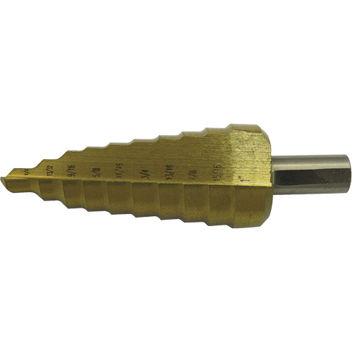 Foret &eacute;tag&eacute; &agrave; 10 &eacute;tages de qualit&eacute; sup&eacute;rieure Jet-Kut, 1/4" - 1", Incr&eacute;ments de 1/32", Acier rapide Industrial Sales