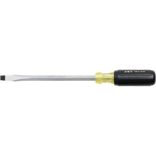 JKSS-8 Slot Screwdriver, 3/8" Tip, Square, 8" L, Cushion Grip Handle Industrial Sales