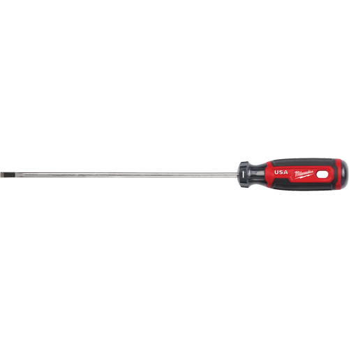Tournevis d&eacute;b&eacute;niste, Tige de 3/16", Ronde, 279 mm lo, Prise en Coussin&eacute;e Industrial Sales