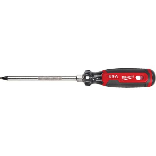 Tournevis &agrave; pointe carr&eacute;e, Tige de #3, Ronde, 279 mm lo, Prise en Coussin&eacute;e Industrial Sales
