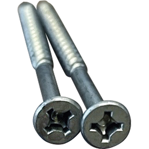 Phillips/Square Particle Board Screw, #8 x 3" L, Plain Industrial Sales