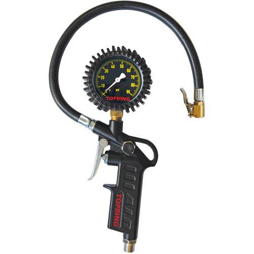 Pistol Grip Dial Inflator Gauge Industrial Sales