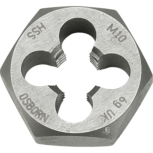Hexagonal Rethreading Die, 1-1/2" Dia., 3/4"-10 Thread, High Speed Steel Industrial Sales