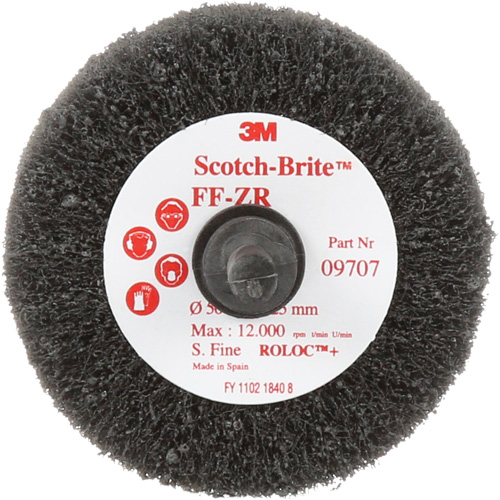 Brosse &agrave; lamelles pour la coupe et le polissage Scotch-Brite, Oxyde d'aluminium, Grain Fin, 2" x 1" x 1/4" Industrial Sales