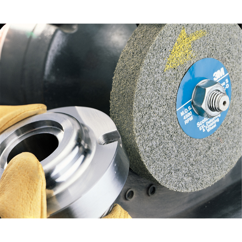Scotch-Brite EXL Deburring Wheels, 6" x 1/2", 1" Arbor, Aluminum Oxide Industrial Sales