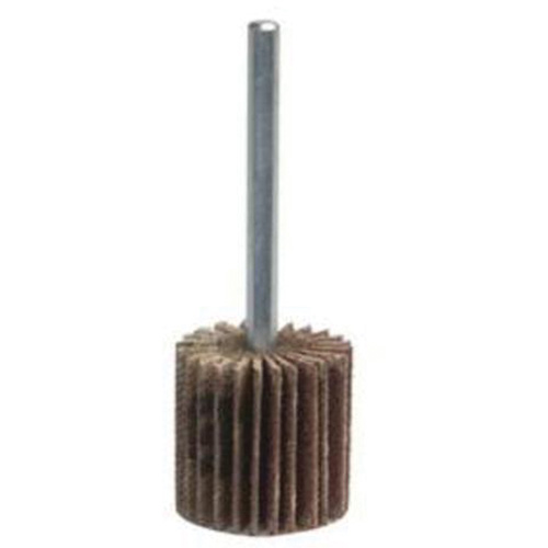 Grind-O-Flex Mini Mounted Flap Wheel, Aluminum Oxide, 80 Grit, 2" x 1" x 1/4" Industrial Sales