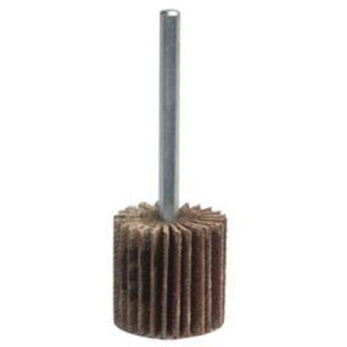Grind-O-Flex Mini Mounted Flap Wheel, Aluminum Oxide, 120 Grit, 3" x 1" x 1/4" Industrial Sales