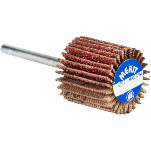 High Performance Micro-Mini Flap Wheel, Aluminum Oxide, 60 Grit, 3/4" x 3/4" x 1/8" Industrial Sales