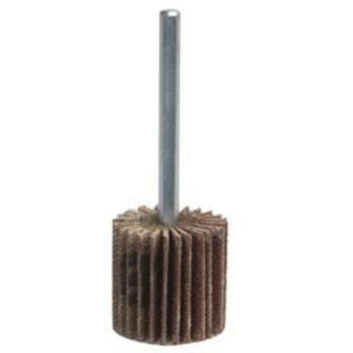 Super Finish Mini Flap Wheel, Aluminum Oxide, 80 Grit, 1-3/16" x 1/4" x 1/4" Industrial Sales
