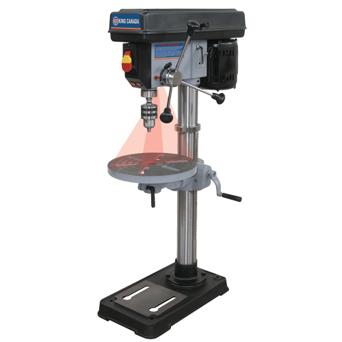 Perceuses &agrave; colonne avec laser, 13", Mandrin 5/8", 3670 tr/min Industrial Sales