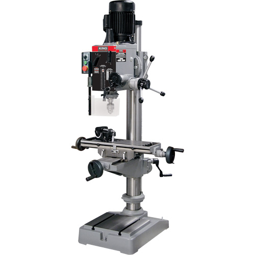 Gearhead Milling Drilling Machine, 6 Speeds, 1-1/4" Drilling Capacity Industrial Sales